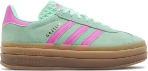 Adidas Gazelle Bold J Big Kid Sneaker (Clear Mint Flash Pink, 4)