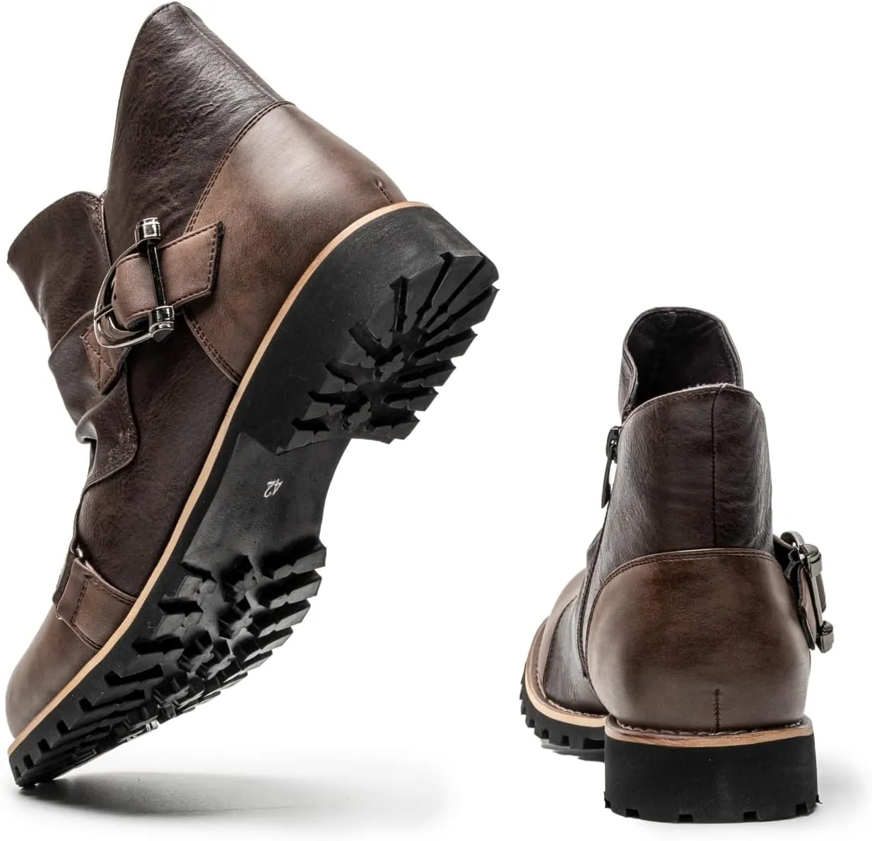 AMAPO Western Cowboy Mens Boots Mid-Tube