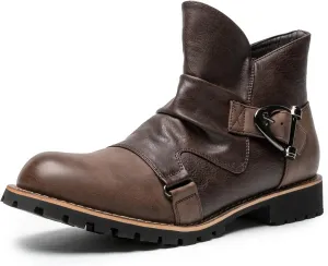AMAPO Western Cowboy Mens Boots Mid-Tube