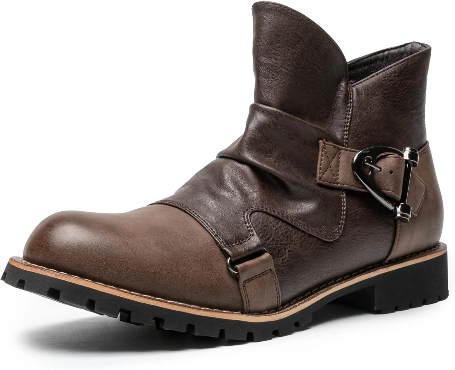 AMAPO Western Cowboy Mens Boots Mid-Tube
