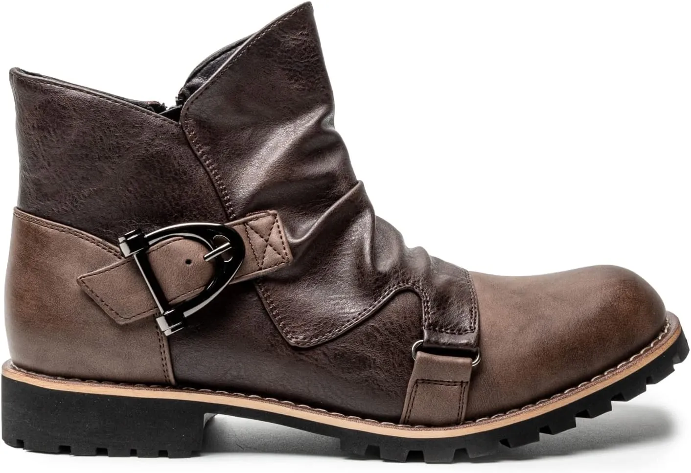 AMAPO Western Cowboy Mens Boots Mid-Tube
