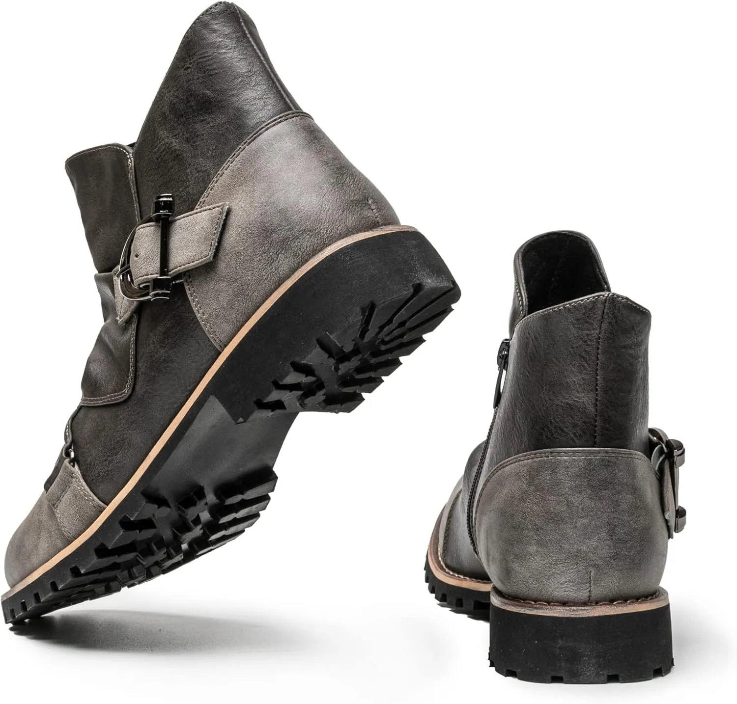 AMAPO Western Cowboy Mens Boots Mid-Tube