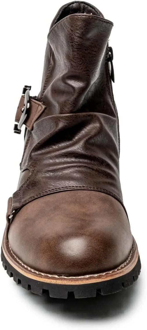 AMAPO Western Cowboy Mens Boots Mid-Tube
