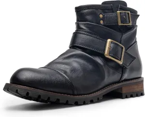 AMAPO Western Cowboy Mens Boots Mid-Tube