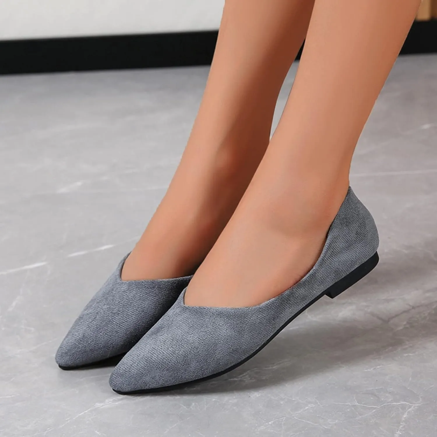 Barefoot Shoes Women Slip on Platform Loafers for Women Wide Comfortable Dressy Slip onFashion Round Toe Womens Christmas Shoes Men's Running Shoes