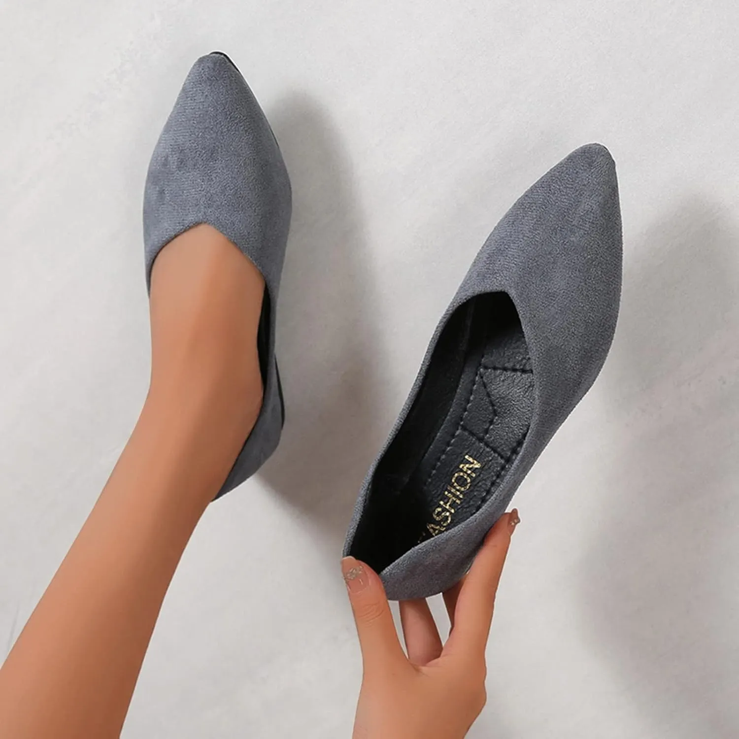 Barefoot Shoes Women Slip on Platform Loafers for Women Wide Comfortable Dressy Slip onFashion Round Toe Womens Christmas Shoes Men's Running Shoes