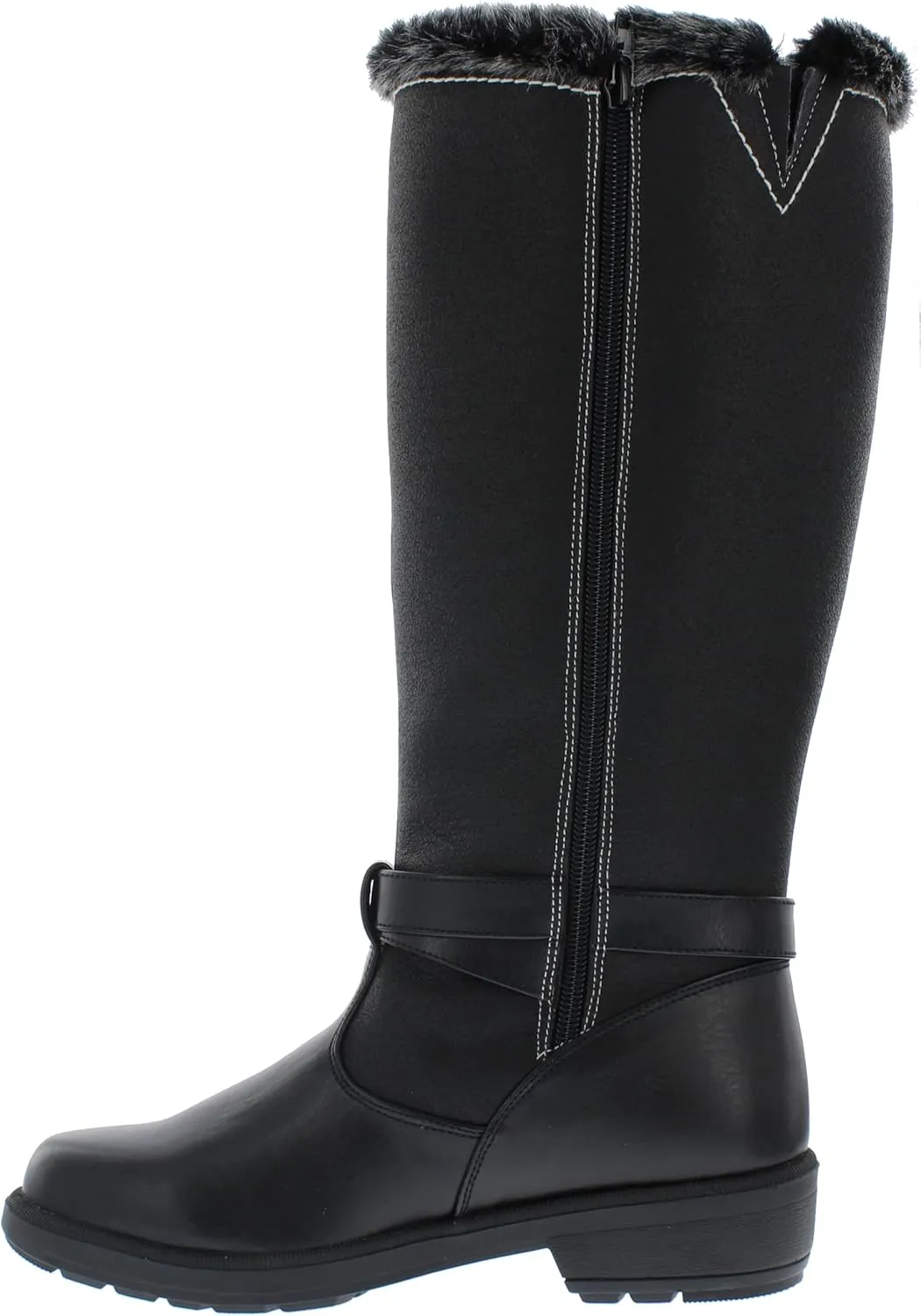 Boston Accent Womens Cold Weather Boots with Zipper Closure All-Weather Insulated Winter Boots for Comfort, Durability - Keeps Feet Warm & Dry