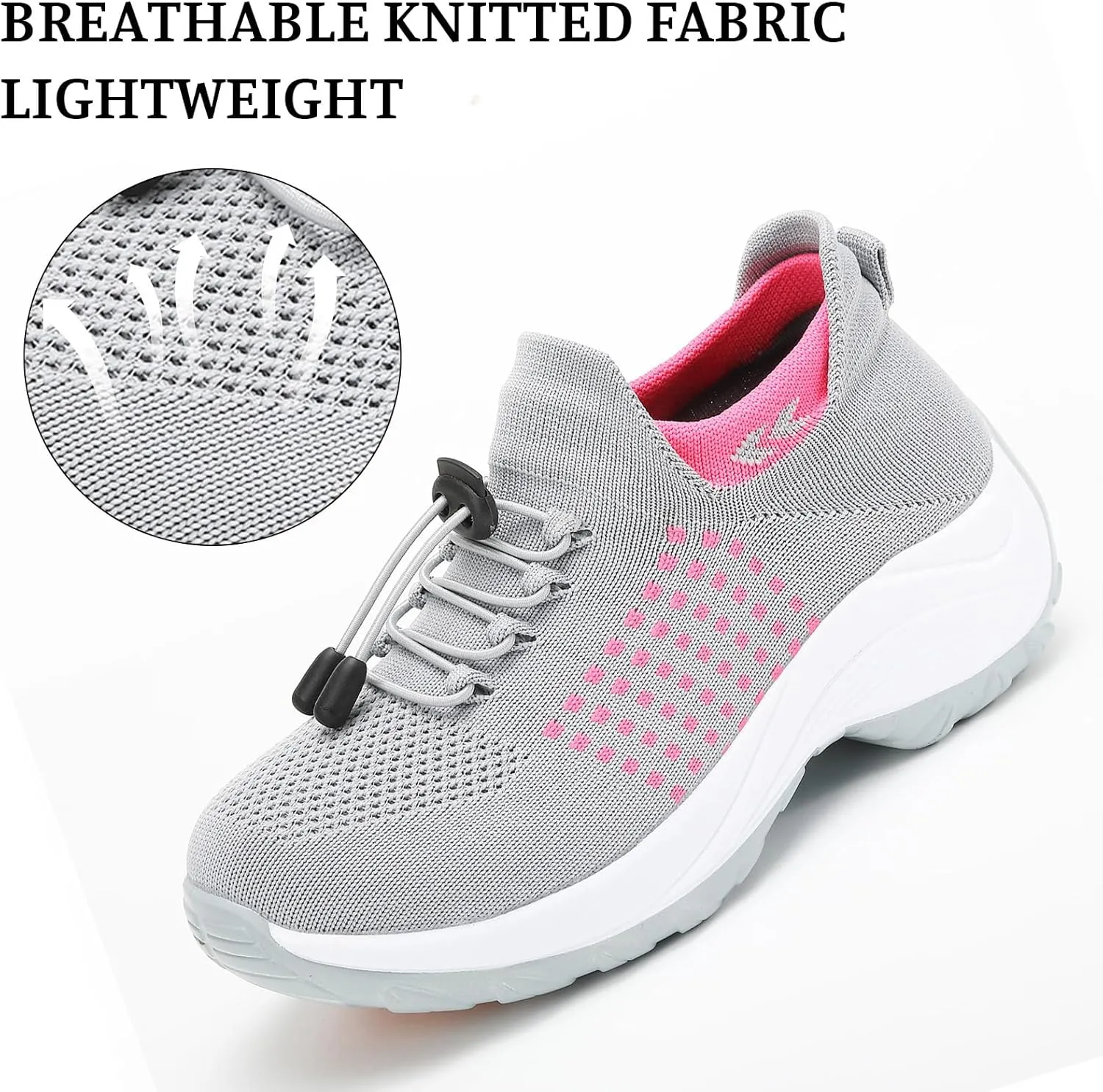 Comfort Wear Orthowear Shoes for Women Men, Breathable Orthopedic Sneakers, Comfortwear Ortho Shoes, Women Plantar Fasciitis Shoe, Air Cushion Slip-On Orthopedic Diabetic Walking Sneaker Thick Bottom