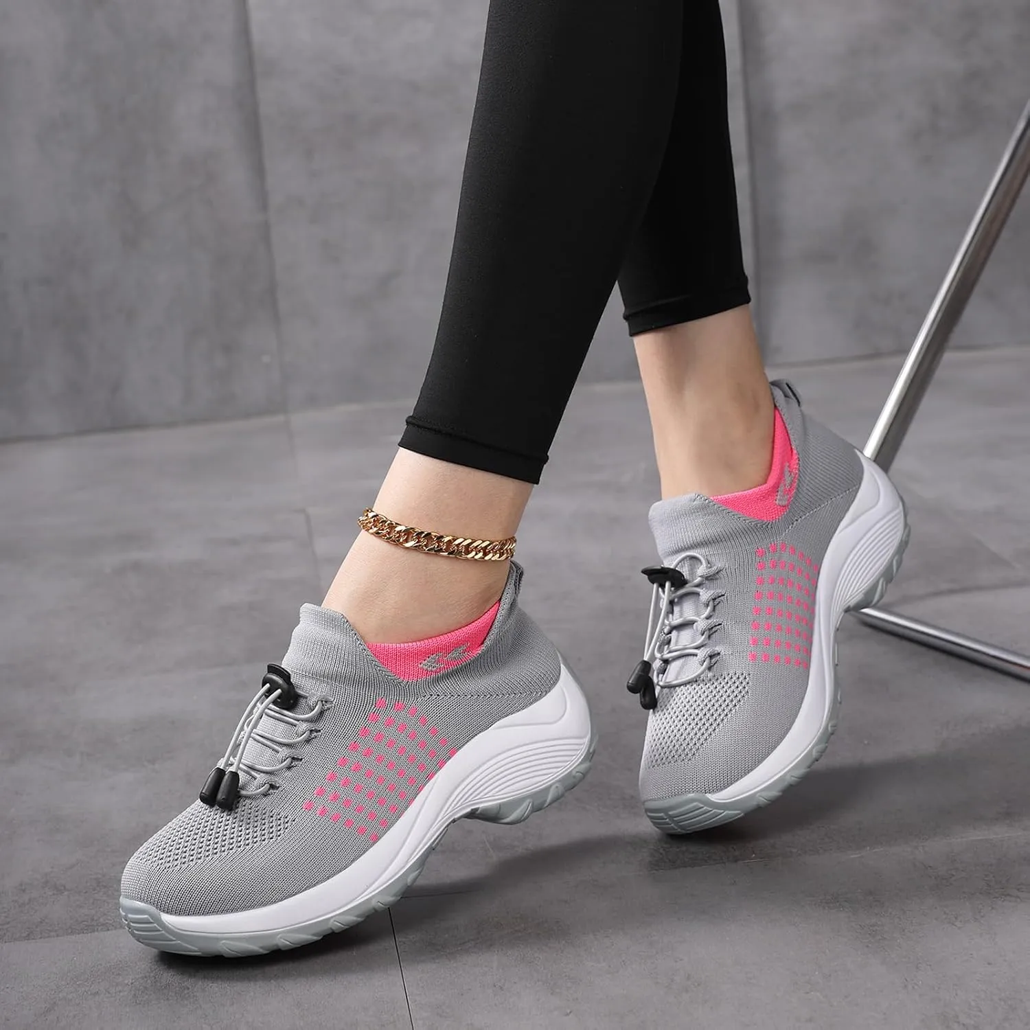 Comfort Wear Orthowear Shoes for Women Men, Breathable Orthopedic Sneakers, Comfortwear Ortho Shoes, Women Plantar Fasciitis Shoe, Air Cushion Slip-On Orthopedic Diabetic Walking Sneaker Thick Bottom