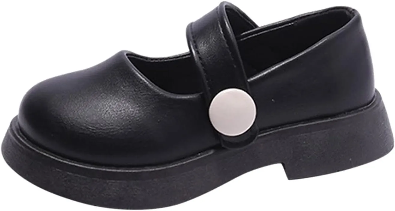 Fashion All Seasons Children Casual Shoes Girls Thick Sole Solid Color Hook Loop Solid Color Comfortable Simple 4 Boot