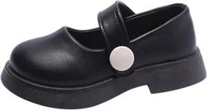 Fashion All Seasons Children Casual Shoes Girls Thick Sole Solid Color Hook Loop Solid Color Comfortable Simple 4 Boot