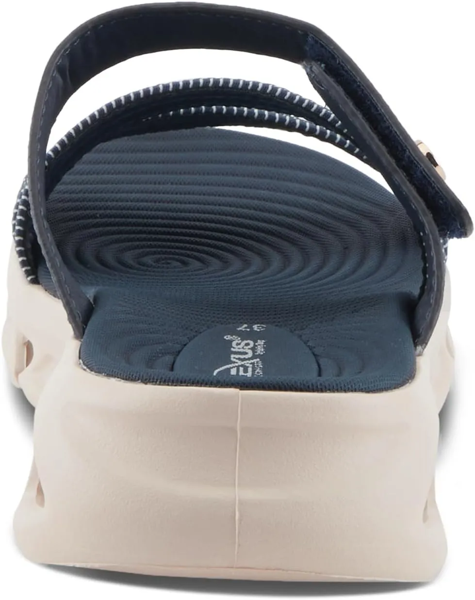 Flexus Women's GALVANESA Slides  Adjustable Hook and Loop Wedge Sandals with Anatomic Footbed and Sporty Outsole