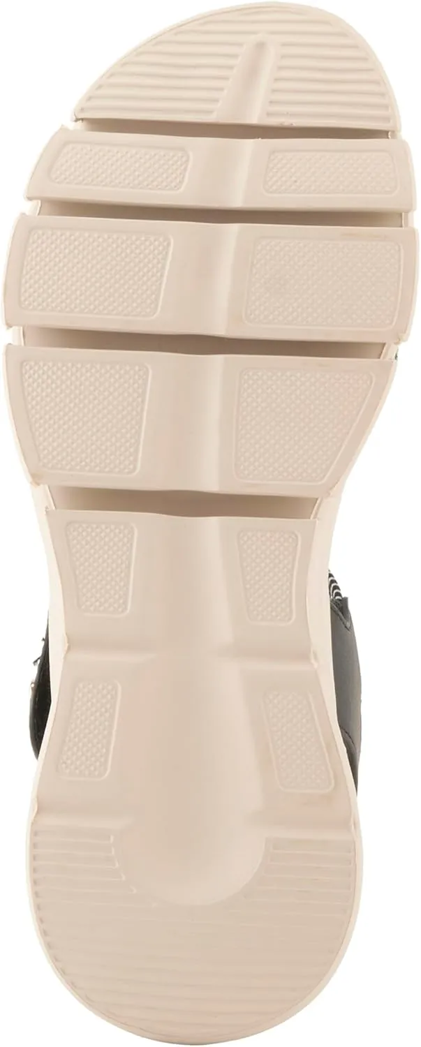 Flexus Women's GARLINA Ankle Strap Wedge Sandals  Adjustable Hook-and-Loop Closure with Anatomic Footbed and Sporty Outsole