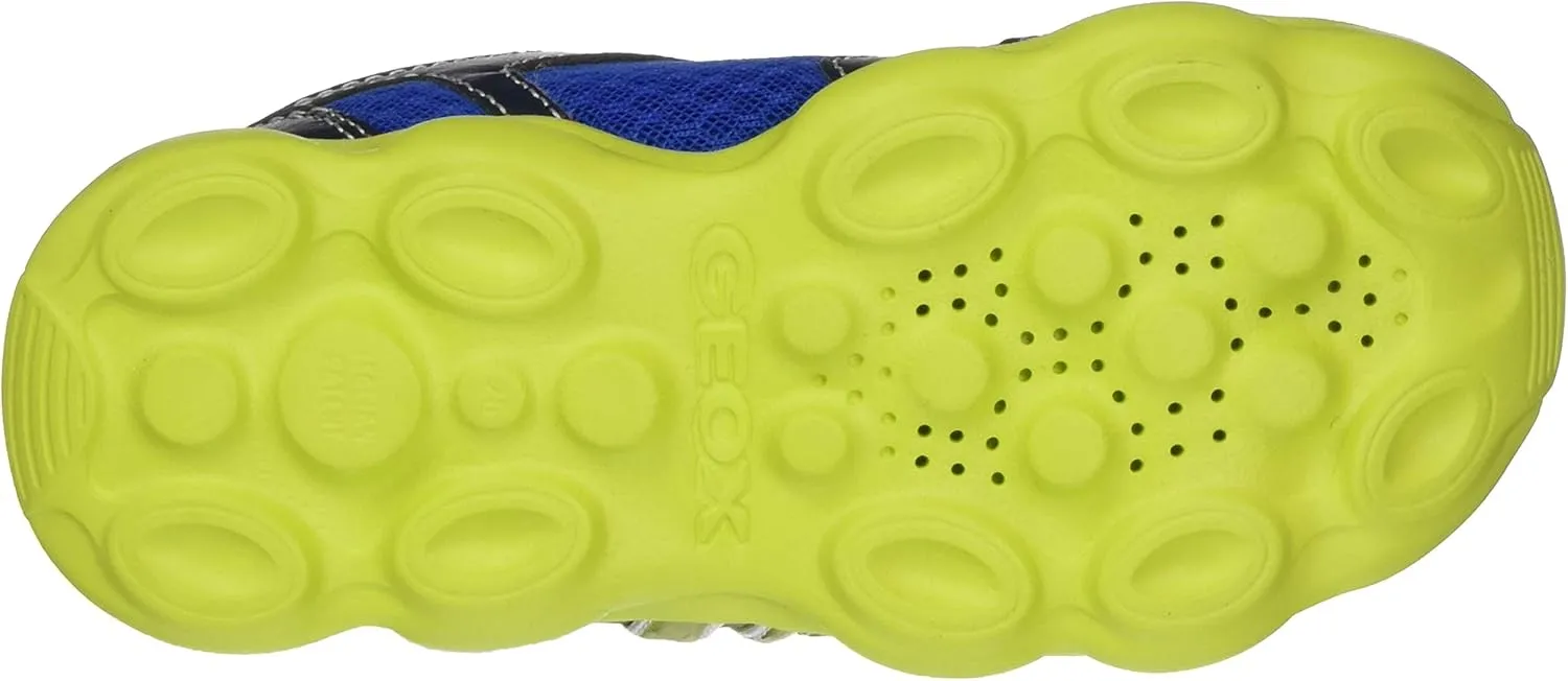 Geox J Munfrey 2 Strap Hook and Loop Sporty Trainers