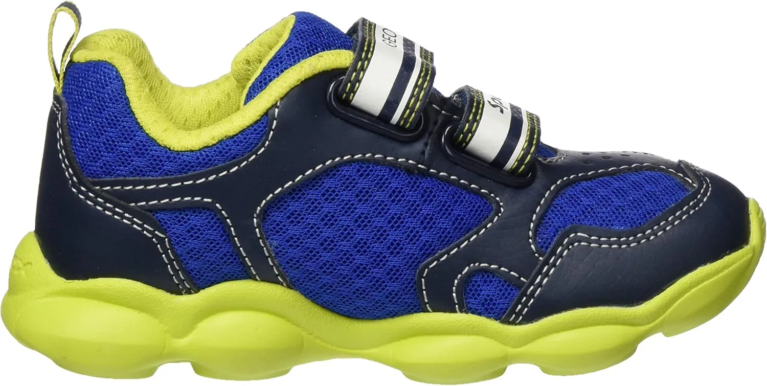 Geox J Munfrey 2 Strap Hook and Loop Sporty Trainers