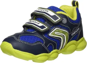 Geox J Munfrey 2 Strap Hook and Loop Sporty Trainers