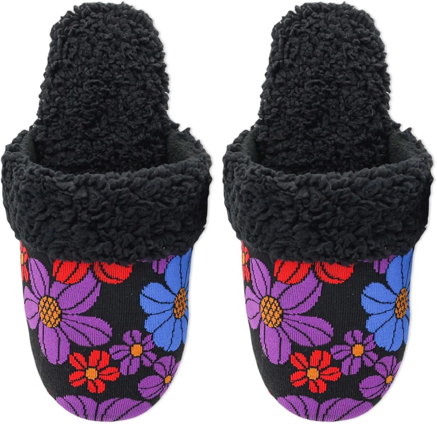 Hot Sox Women's Retro Floral Slipper