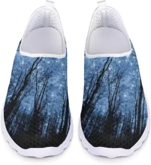Jeiento Non Slip Sneakers for Women Slip-On Athletic Mesh Workout Running Shoes for Men Fashion Footwear Trainers Mesh Shoes