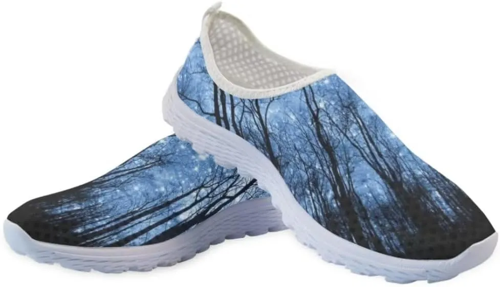 Jeiento Non Slip Sneakers for Women Slip-On Athletic Mesh Workout Running Shoes for Men Fashion Footwear Trainers Mesh Shoes