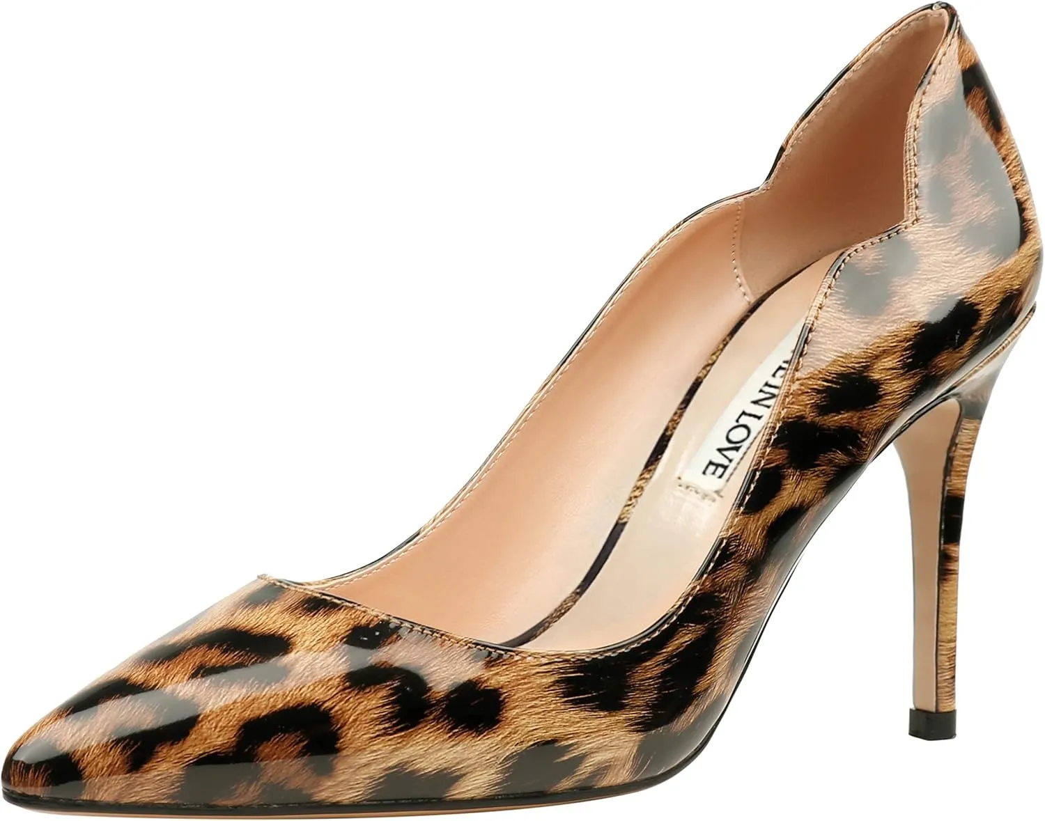 JOY IN LOVE Pumps for Women 3.5" Stiletto High Heels Pointy Toe Pumps Shoes
