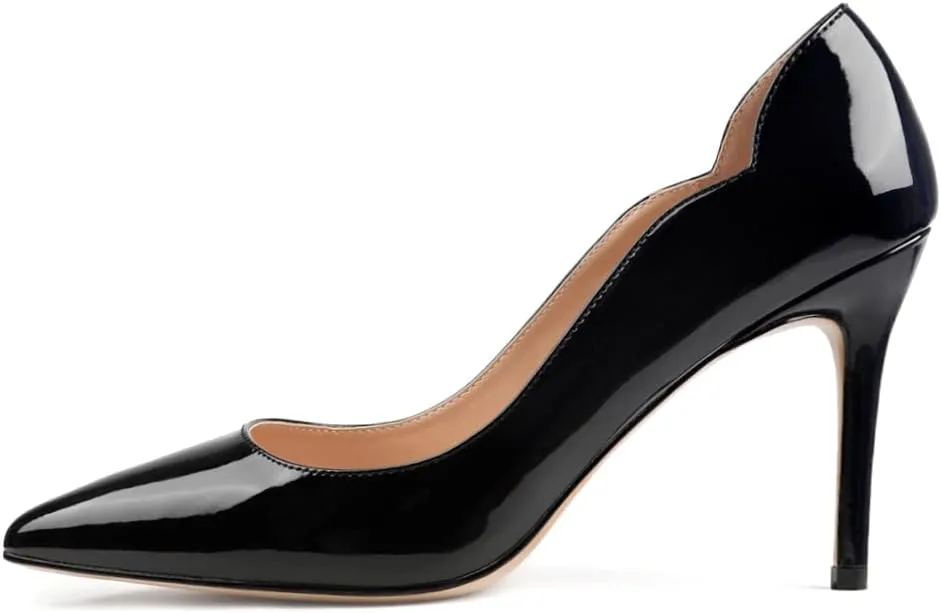 JOY IN LOVE Pumps for Women 3.5" Stiletto High Heels Pointy Toe Pumps Shoes