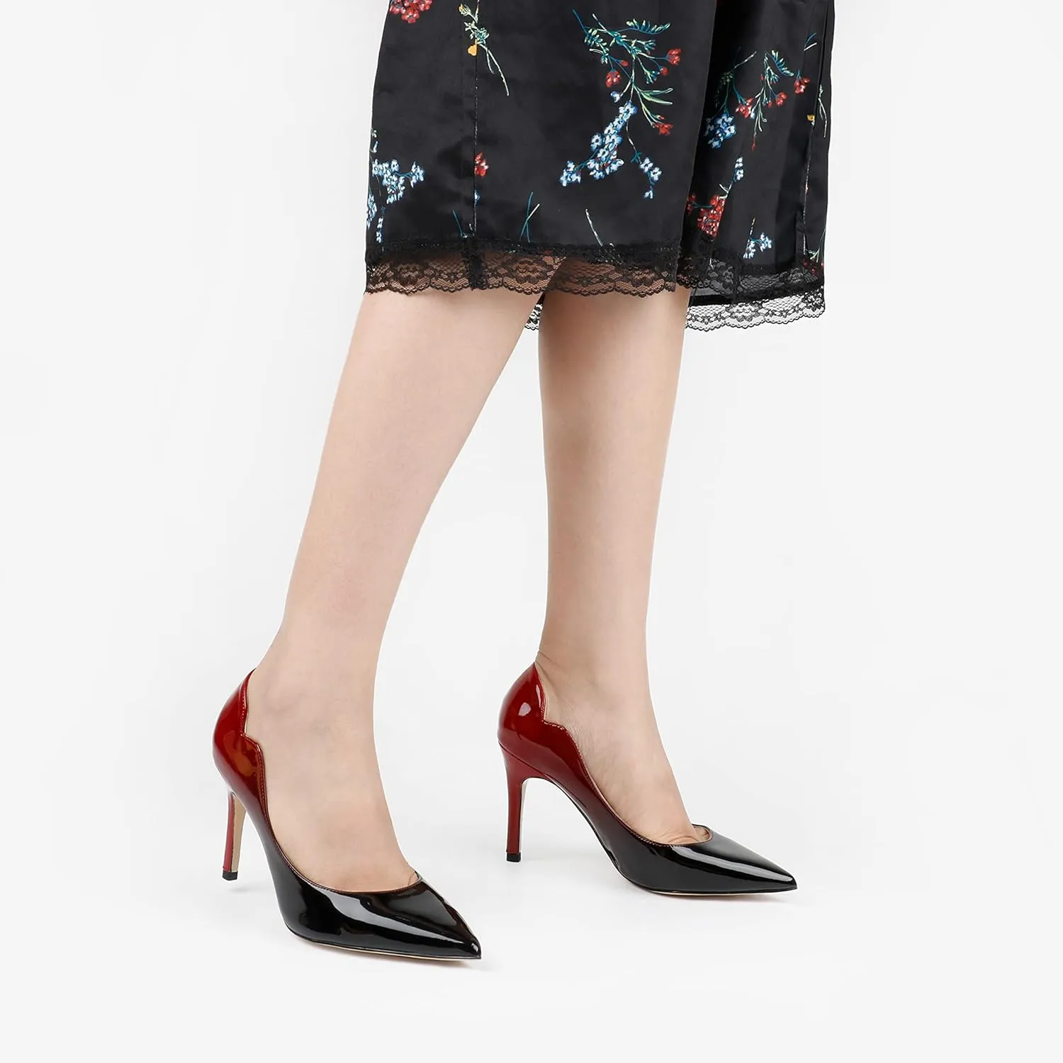 JOY IN LOVE Pumps for Women 3.5" Stiletto High Heels Pointy Toe Pumps Shoes