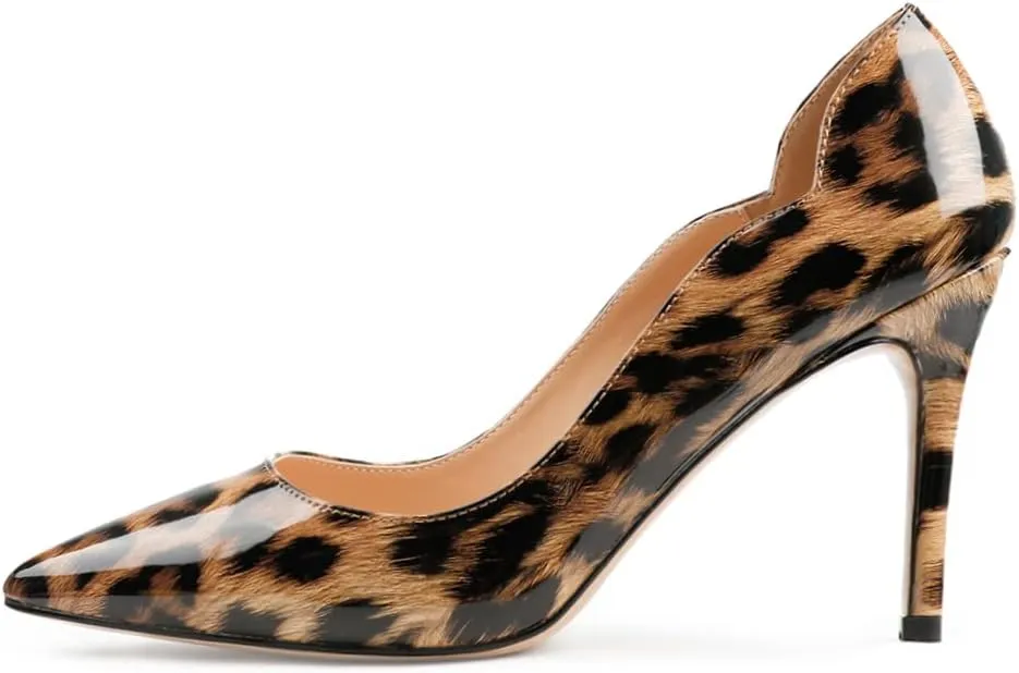JOY IN LOVE Pumps for Women 3.5" Stiletto High Heels Pointy Toe Pumps Shoes