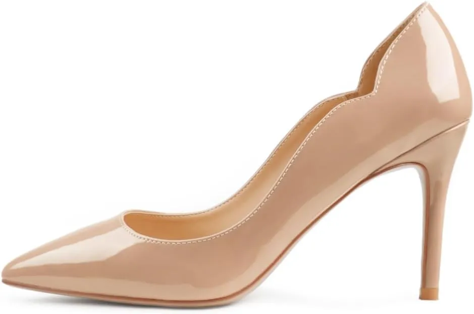 JOY IN LOVE Pumps for Women 3.5" Stiletto High Heels Pointy Toe Pumps Shoes