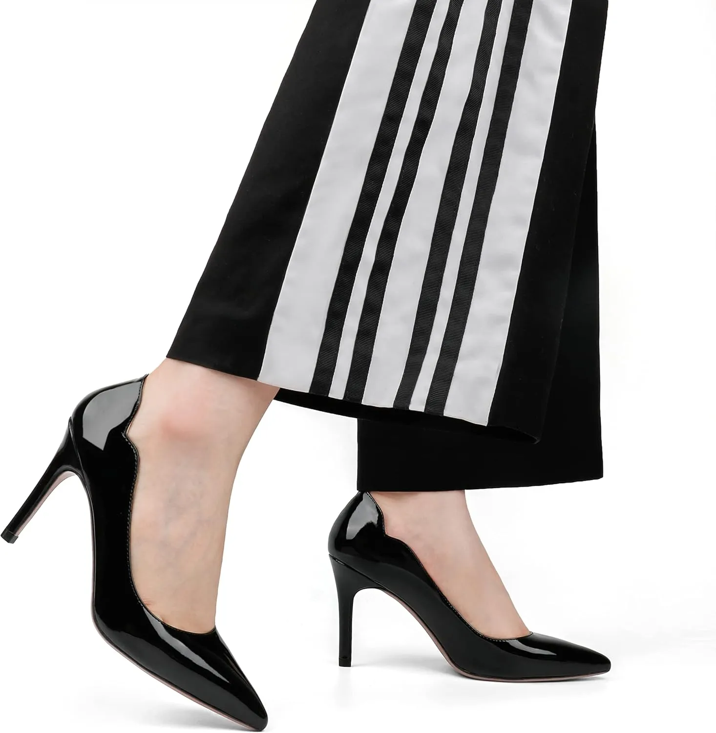 JOY IN LOVE Pumps for Women 3.5" Stiletto High Heels Pointy Toe Pumps Shoes