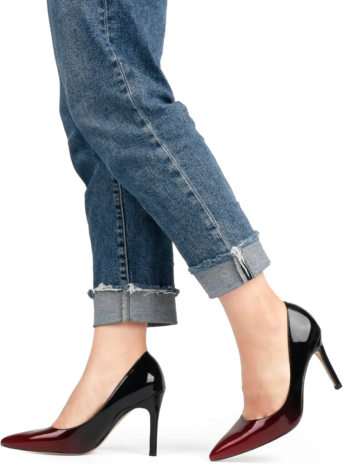 JOY IN LOVE Women's Pumps Shoes 3.5" High Heels Pointy Toe Stiletto Pumps