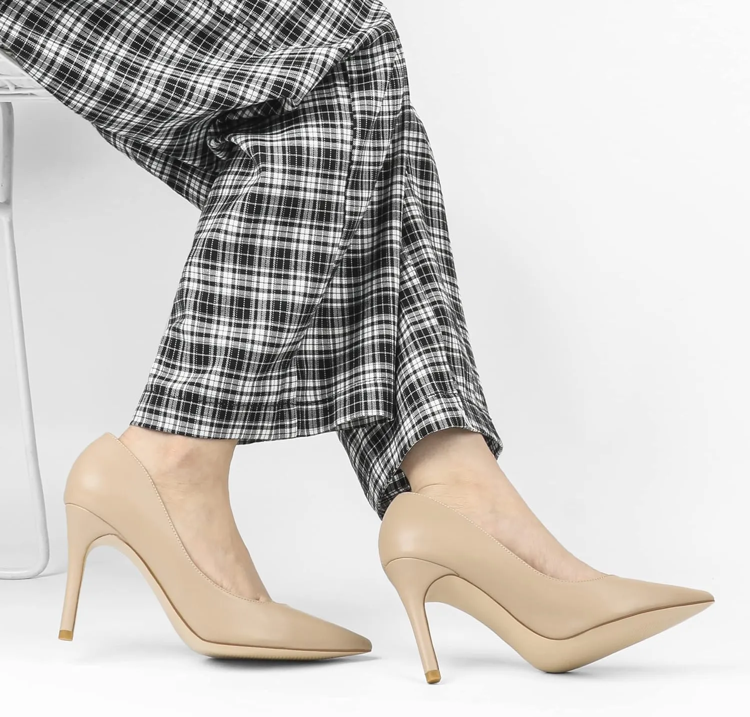 JOY IN LOVE Women's Pumps Shoes 3.5" High Heels Pointy Toe Stiletto Pumps