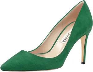 JOY IN LOVE Women's Pumps Shoes 3.5" High Heels Pointy Toe Stiletto Pumps