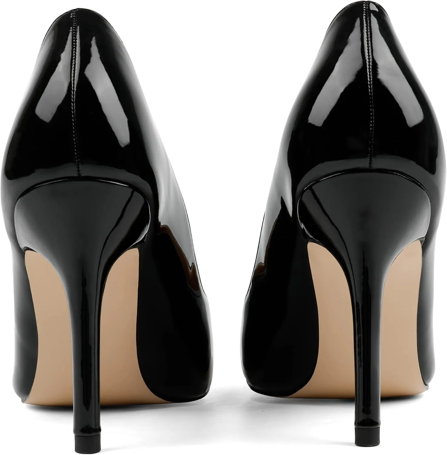 JOY IN LOVE Women's Pumps Shoes 3.5" High Heels Pointy Toe Stiletto Pumps