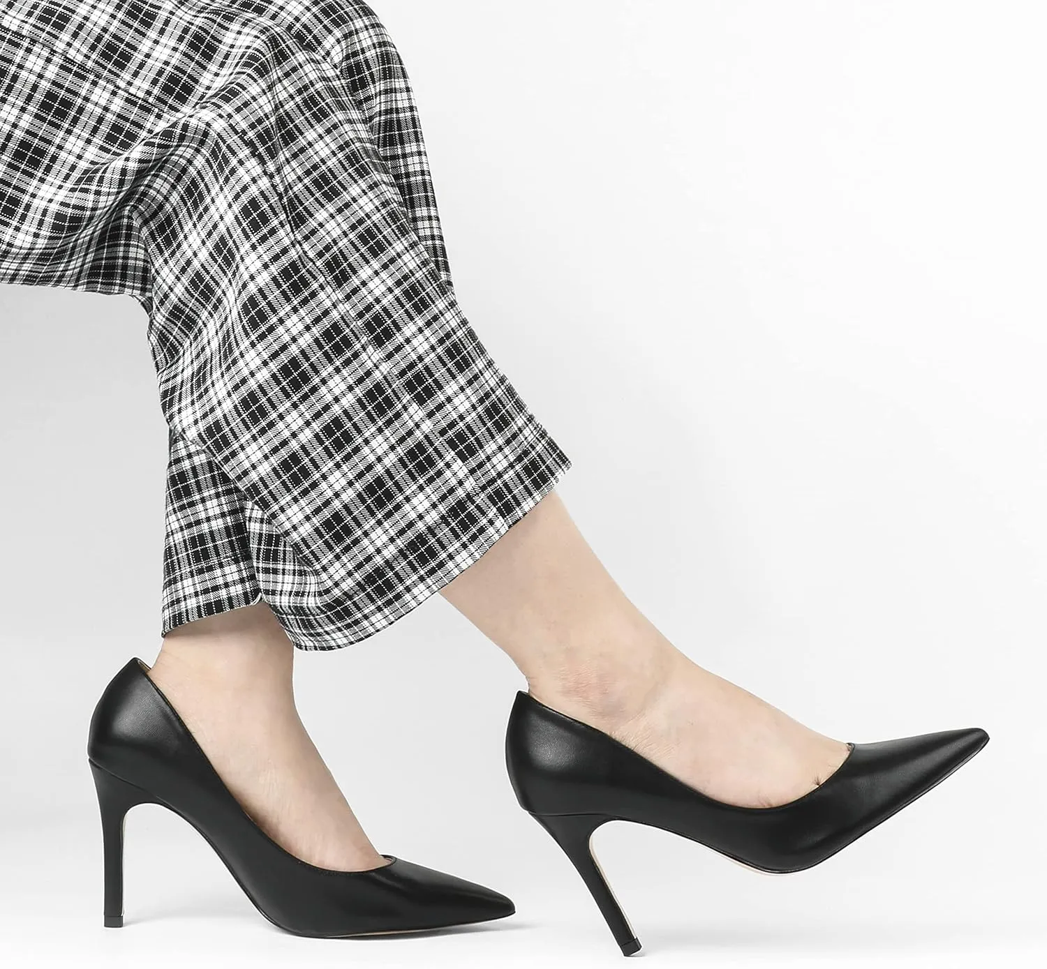 JOY IN LOVE Women's Pumps Shoes 3.5" High Heels Pointy Toe Stiletto Pumps