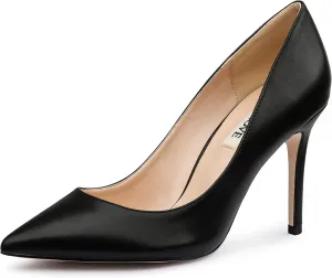 JOY IN LOVE Women's Pumps Shoes 3.5" High Heels Pointy Toe Stiletto Pumps