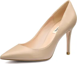 JOY IN LOVE Women's Pumps Shoes 3.5" High Heels Pointy Toe Stiletto Pumps
