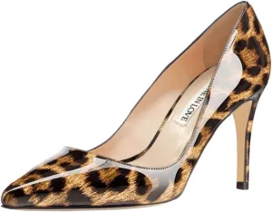 JOY IN LOVE Women's Pumps Shoes 3.5" High Heels Pointy Toe Stiletto Pumps
