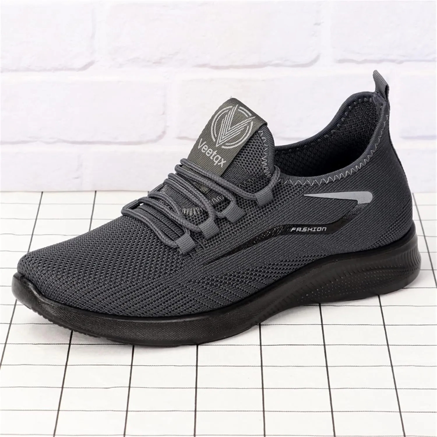 Men's Casual Dress Oxfords Shoes Breathable Knit Mens Casual Shoes Sports Ladies Casual Shoes Men Shoes Sneakers White Tennis Shoe Loafers Casual Slip On