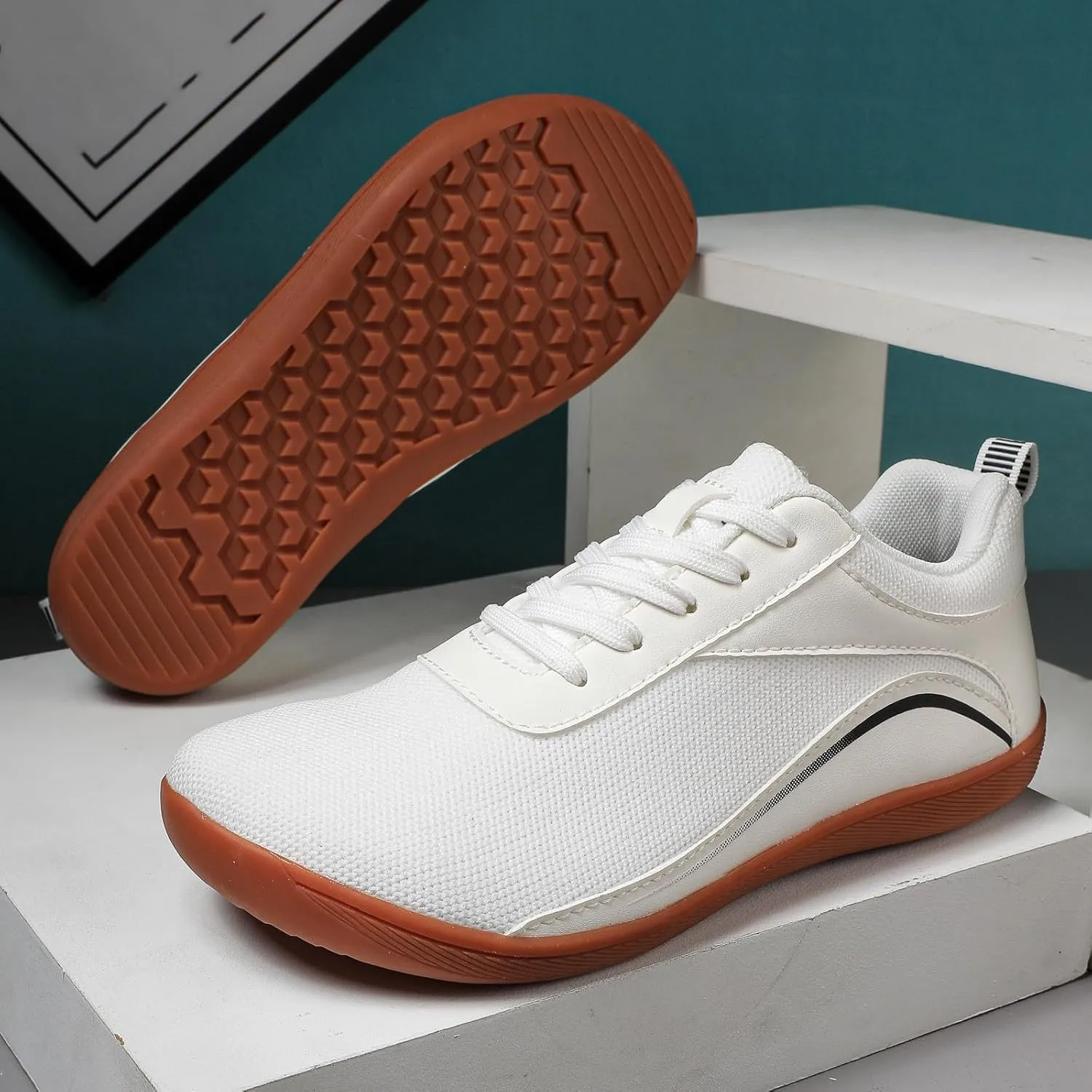 Men's Fashion Versatile Walking Shoes Comfortable Breathable Lace Up Sneaker Men's Comfortable Diabetic Shoes