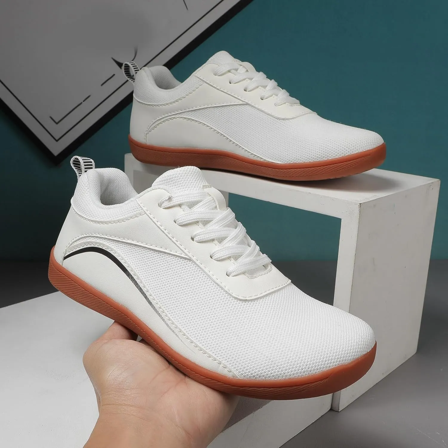 Men's Fashion Versatile Walking Shoes Comfortable Breathable Lace Up Sneaker Men's Comfortable Diabetic Shoes