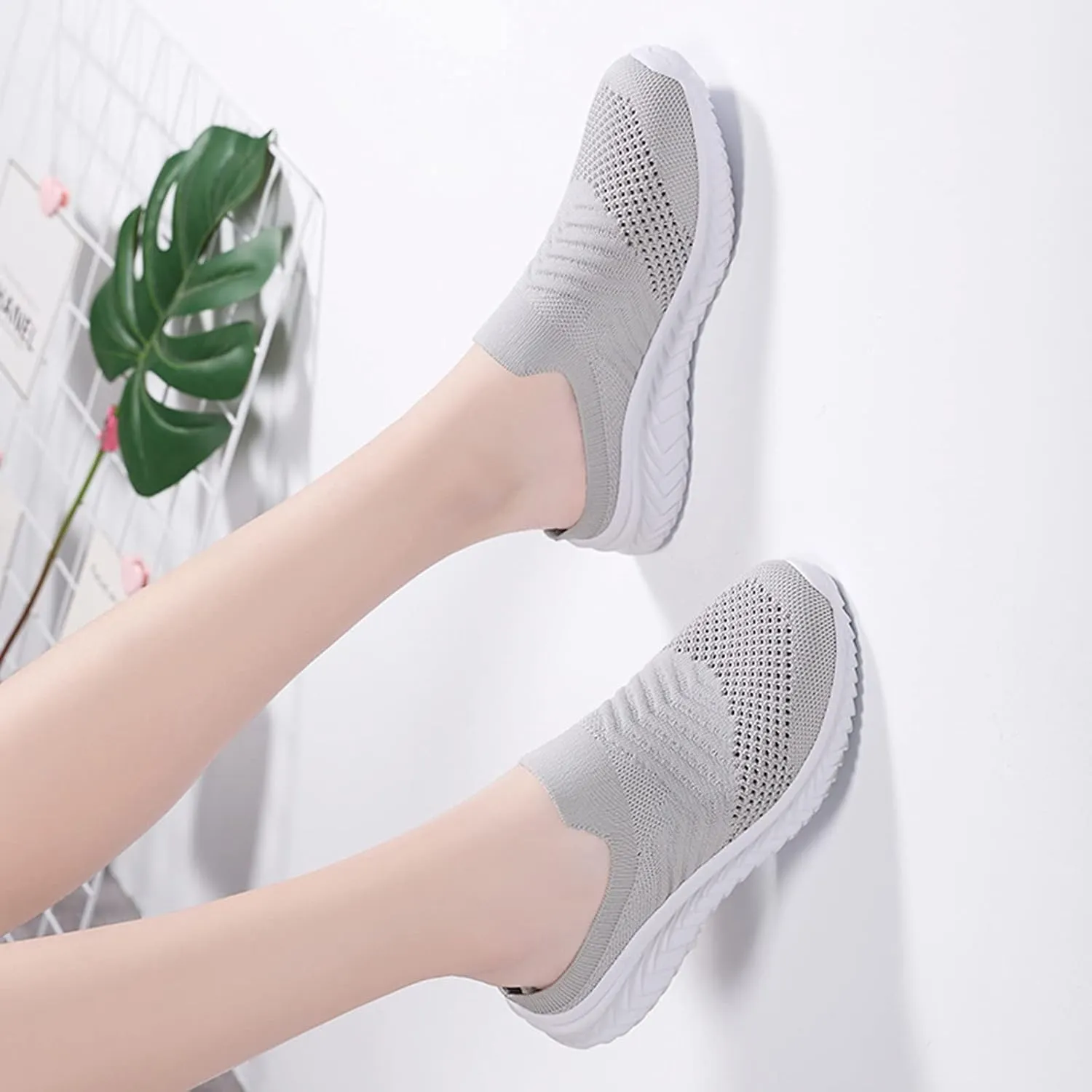 Men's Mesh Sneakers Walking Sneakers for Women Men Running Shoes Loafers for Women Casual Mens Loafers Casual Slip On Platform Sneakers for Women
