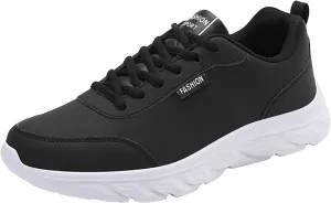 Mens Shoes Large Size Casual Leather Laace Up Solid Color Casual Fashion Simple Running Shoes Men Sneaker