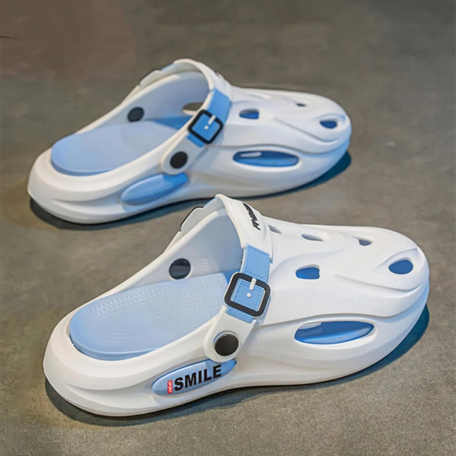 Men's Sporty Sandals - Breathable Adjustable Buckle Slip-Ons with Arch Support for Casual Outdoor Activities Gifts