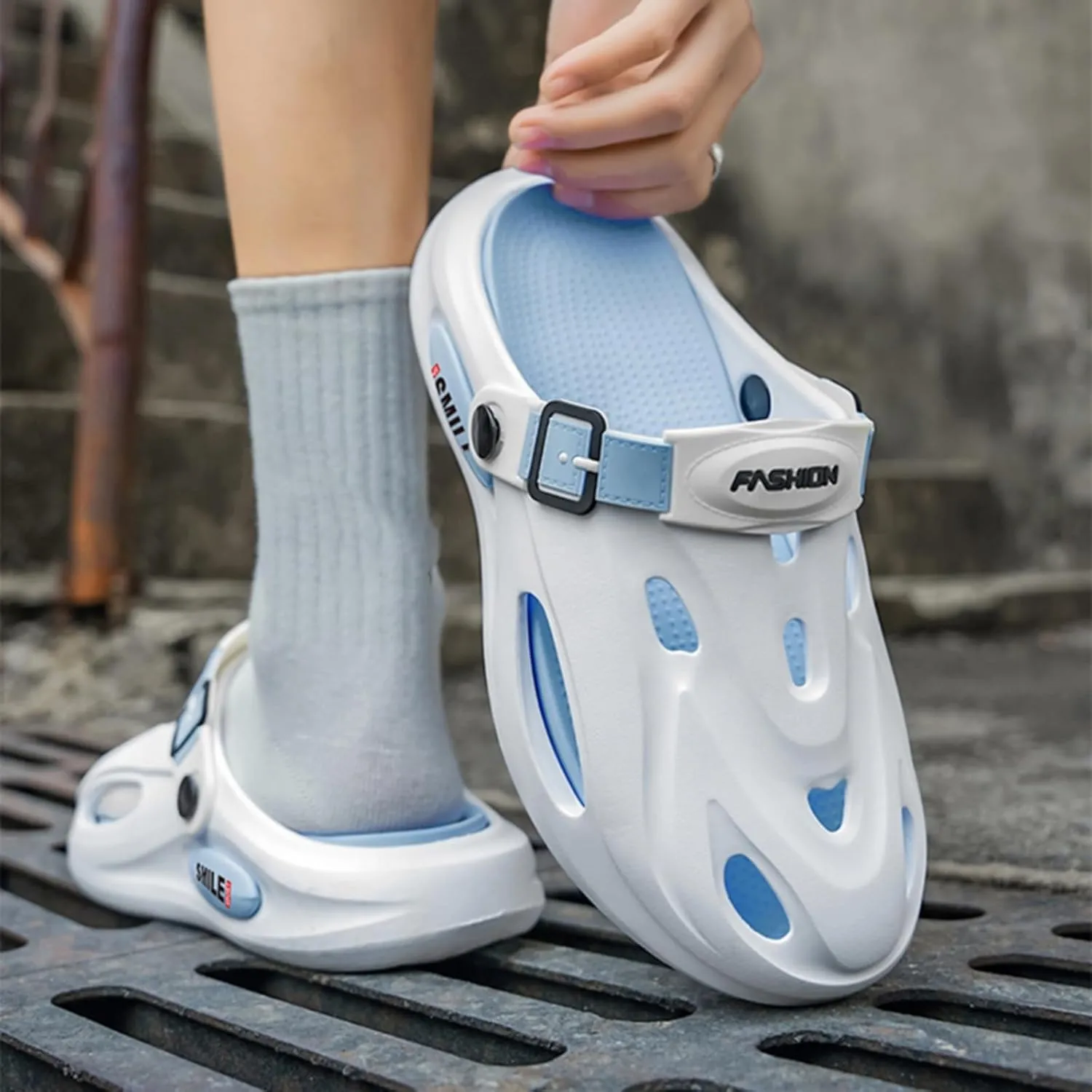 Men's Sporty Sandals - Breathable Adjustable Buckle Slip-Ons with Arch Support for Casual Outdoor Activities Gifts