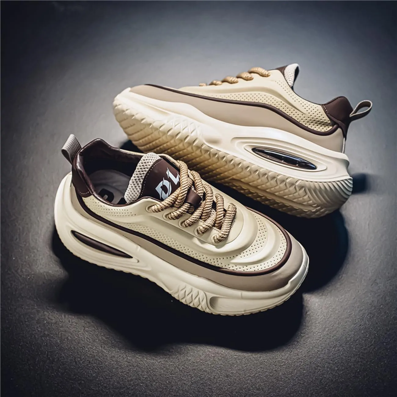 Men's Walking Shoes Comfortable Fashion Colorblock Chunky Sneakers Lightweight Retro Casual Shoes