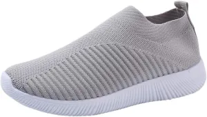 Mesh Breathable Solid Color Casual Running Shoes Comfortable Lighweight Sneakers for Alll Day Wear Soft Sole Outdoor Sports Shoes for Women