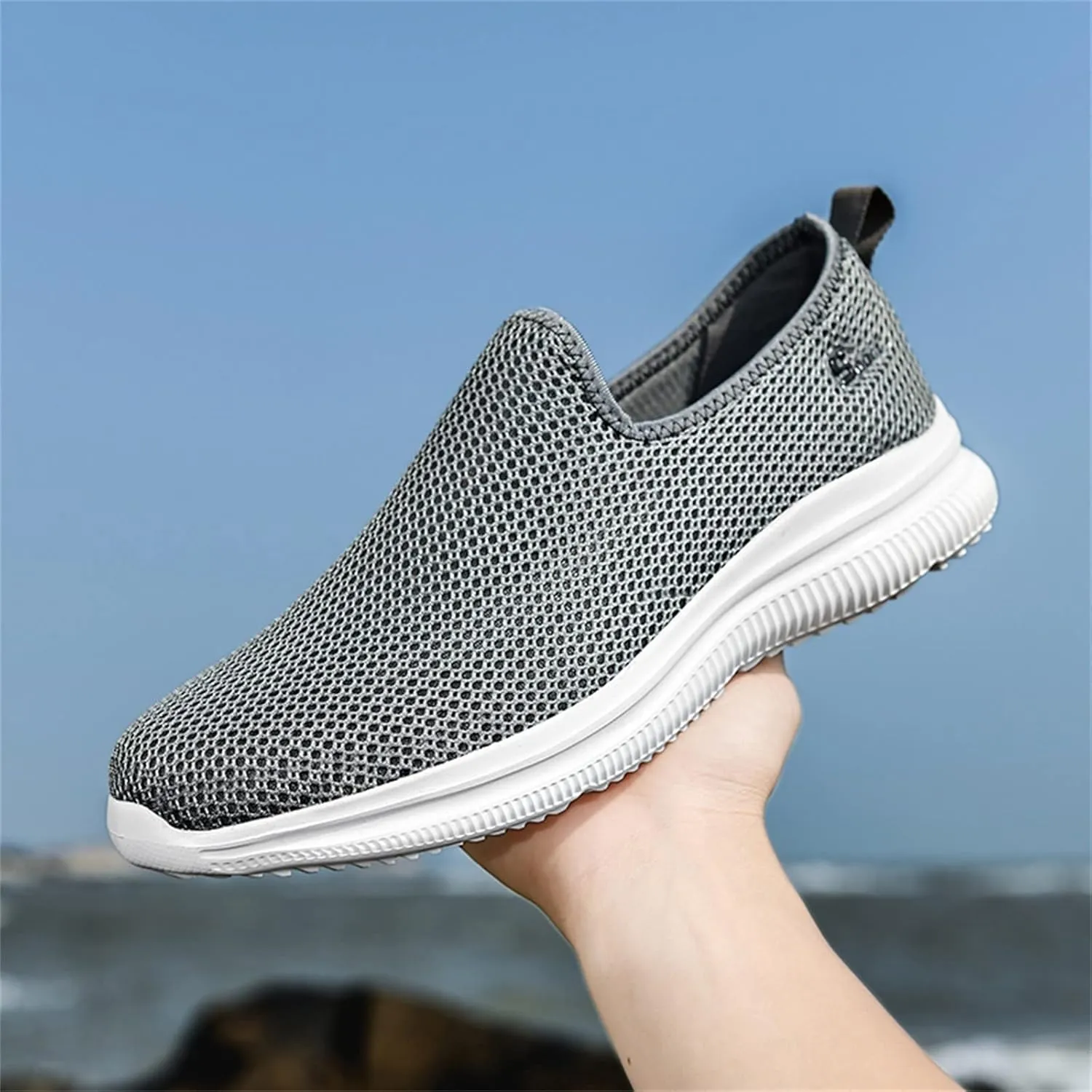 Mesh Slip On Sneaker for Women Non Slip Casual Sneakers Walking Shoes Women Arch Support Comfort Lightweight Breathable Running Shoes