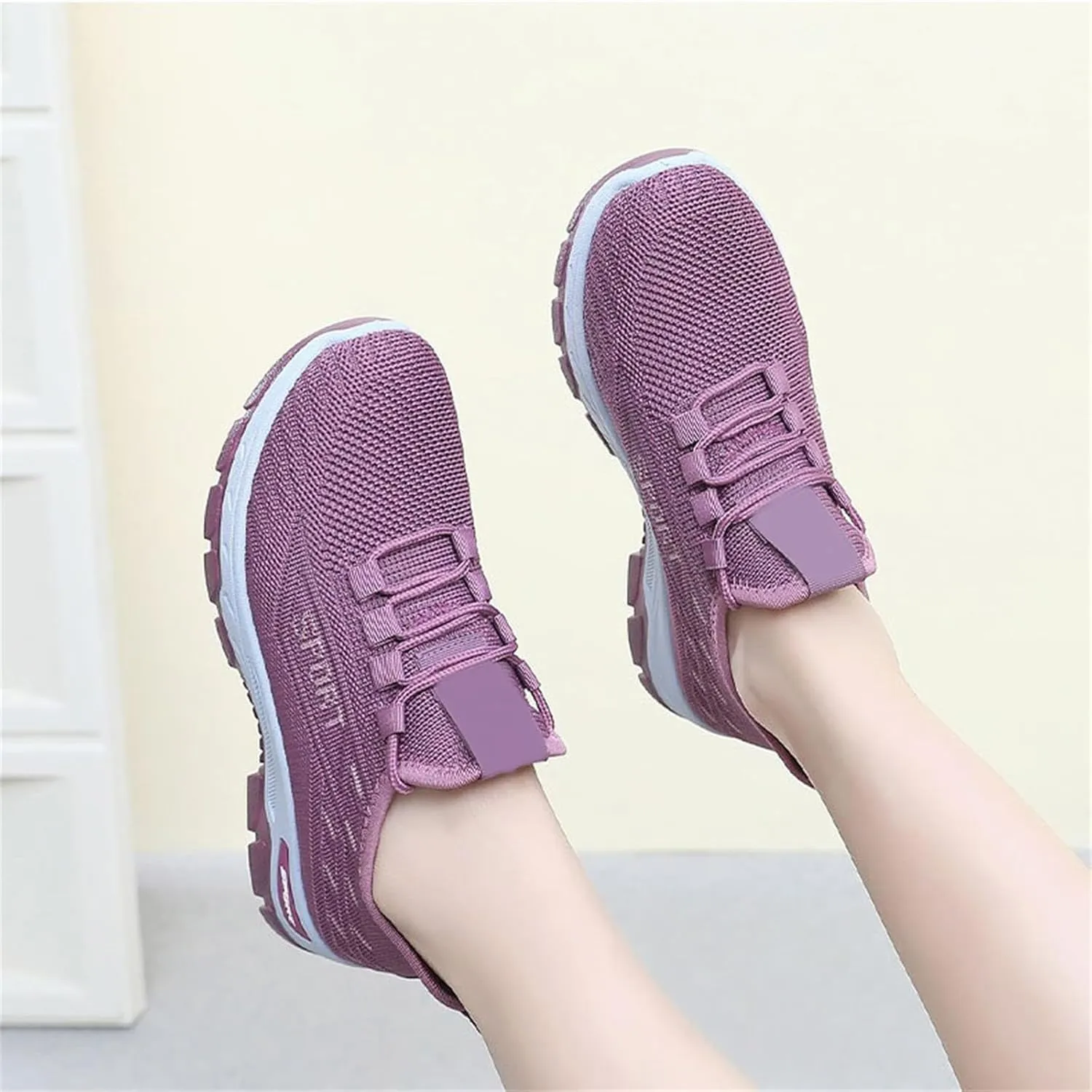 Mmoneyake Womens Slip On Sneakers Lightweight Tennis Shoes Non Slip Gym Workout Shoes Breathable Mesh Walking Sneakers Wide Toe Box Shoe Wide Width Sneaker Work Shopping Travel