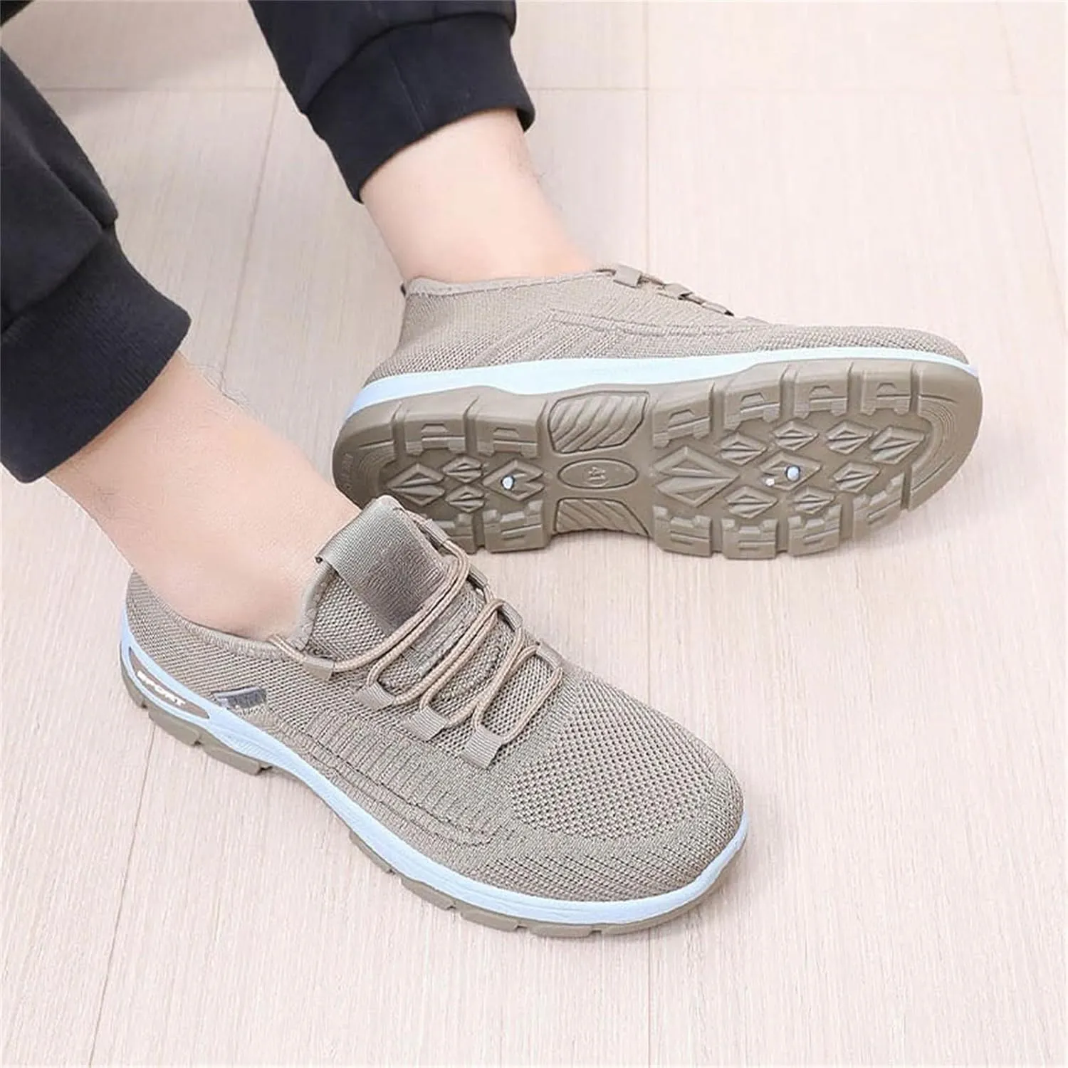 Mmoneyake Womens Slip On Sneakers Lightweight Tennis Shoes Non Slip Gym Workout Shoes Breathable Mesh Walking Sneakers Wide Toe Box Shoe Wide Width Sneaker Work Shopping Travel