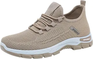 Mmoneyake Womens Slip On Sneakers Lightweight Tennis Shoes Non Slip Gym Workout Shoes Breathable Mesh Walking Sneakers Wide Toe Box Shoe Wide Width Sneaker Work Shopping Travel